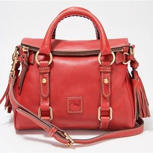 Dooney & Bourke Florentine Micro Satchel in Red